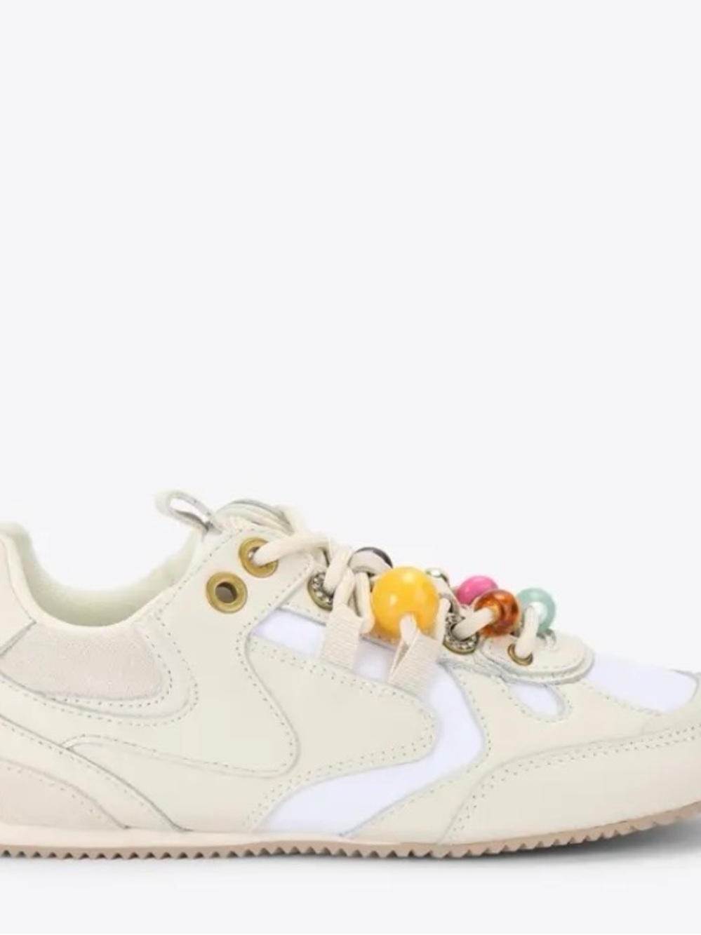 New in Box KURT BEAD SLIM RUNNER SNEAKER KURT GEIGER LONDON size 7.5 reg $258 - Picture 3 of 11